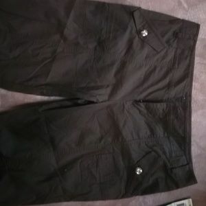 Inc. chocolate brown capris size 4.
